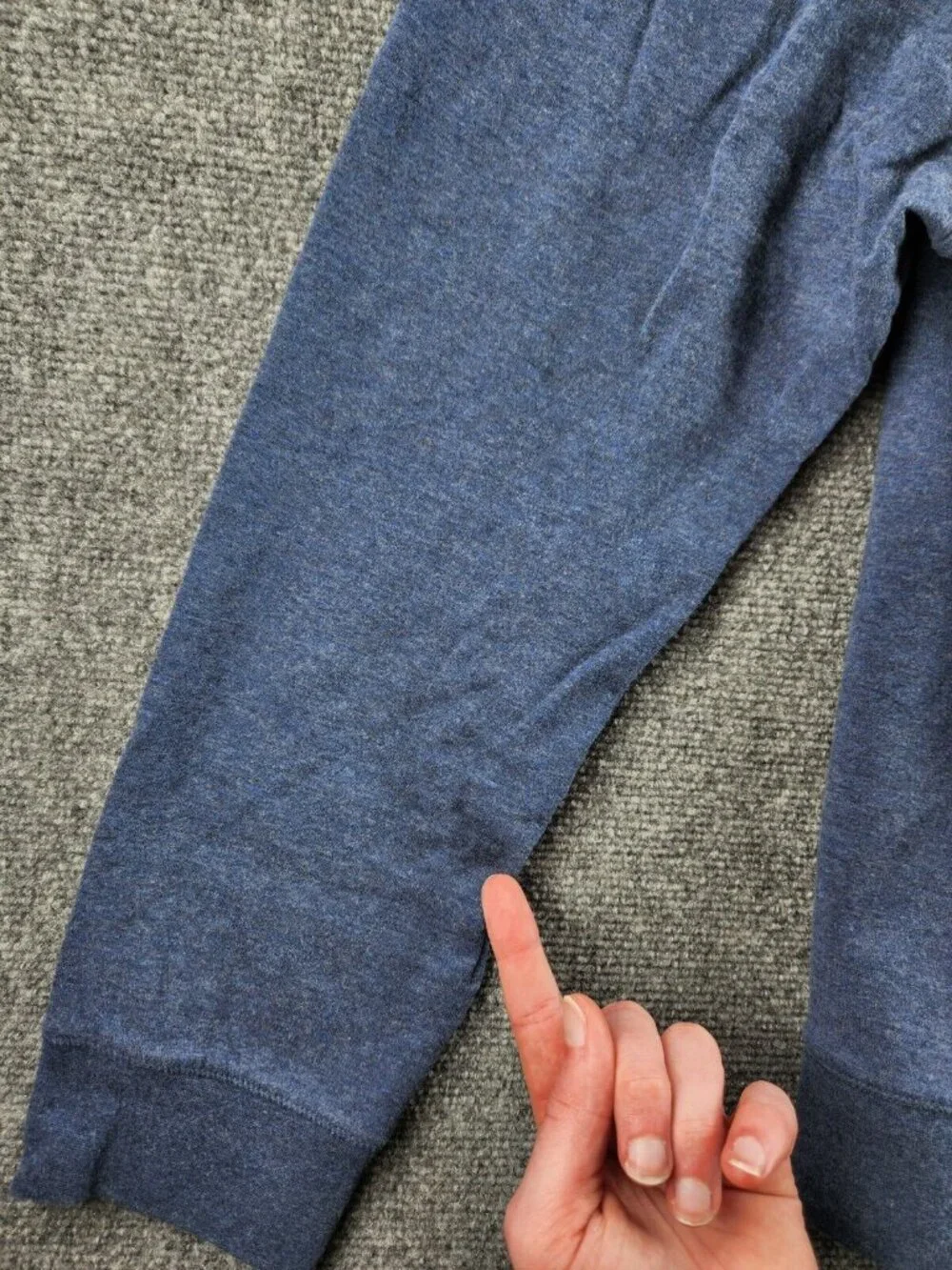 Polo Ralph Lauren 1/4 Zip Pullover Sweater Blue Long Sleeve Cotton Blend XXL MEN